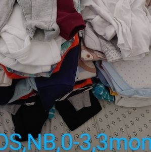 52 pcs Boys baby clothes, One size,NB,0-3,3months